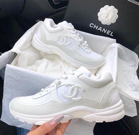 chanel clear white sneakers|chanel white sneakers platform.